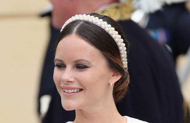 A princesa Sofia da Suécia no batizado do príncipe Alexander em Estocolmo, em 2016.