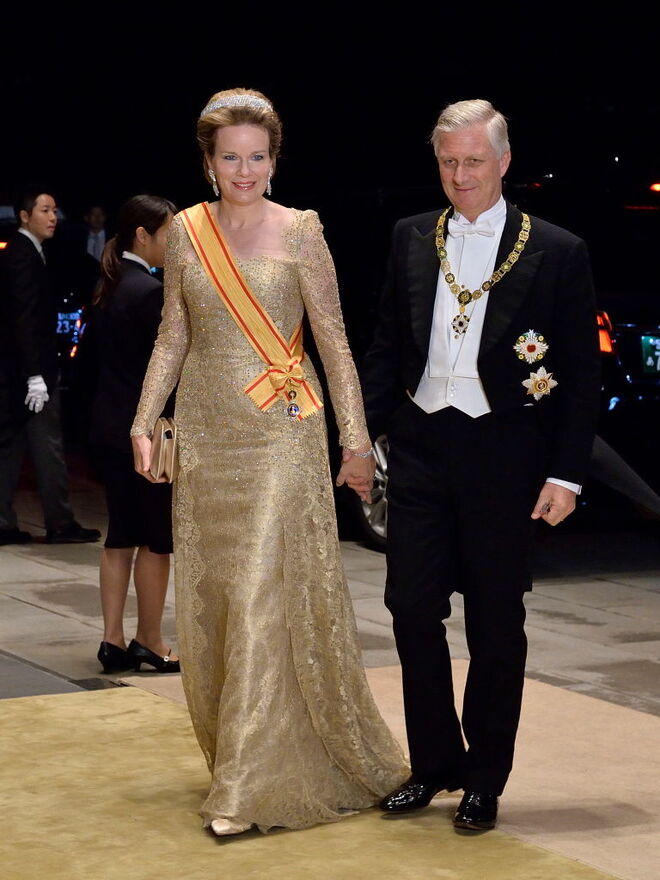 Os Reis Philippe e Mathilde da Bélgica