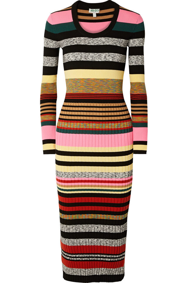 Vestido, €460, Kenzo, em www.net-a-porter.com