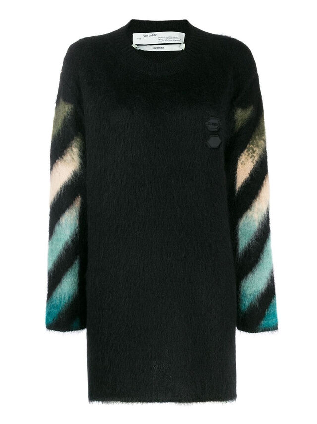 Vestido Diag Intarsia, €970, Off-White, em www.off---white.com