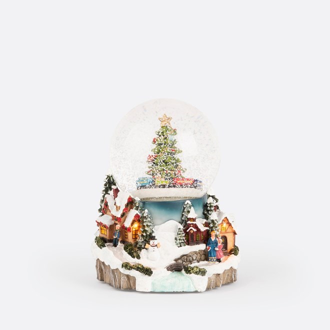 Arvore de natal com neve – Kinda Home