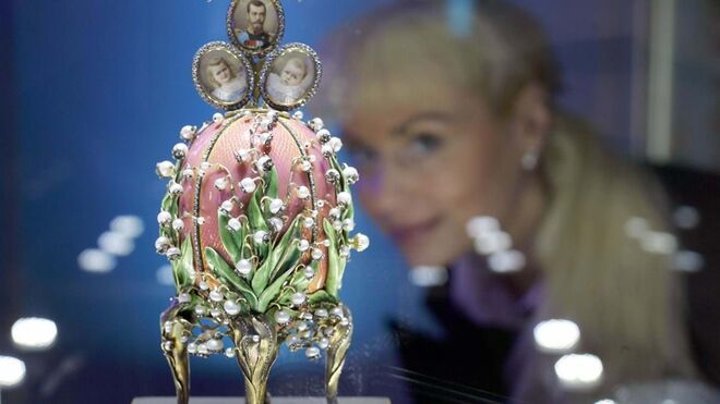 Ovo Lilies of the Valley, de 1898, criado por Fabergé para a família imperial russa.