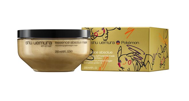 Shu Uemura x Pokémon Máscara Nutritiva Essence Absolue, edição limitada, €51,90, Shu Uemura, nos salões de cabeleireiro