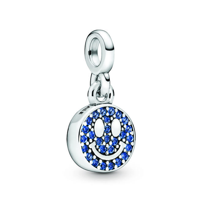 Micro-pendente Pandora My Smile em prata e cristal, 15€, Pandora