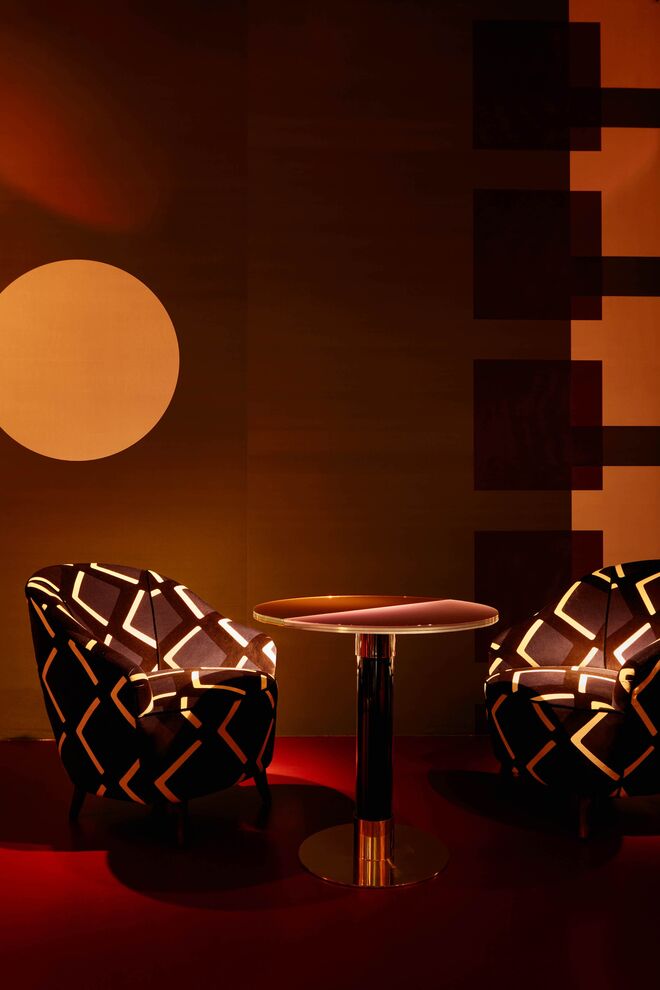 Hot - Cozy Home 
Projeto Chez Nina por India Mahdavi na galeria Nilufar