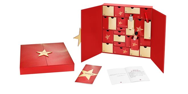 Calendário do Advento, €350, Giorgio Armani Beauty, em exclusivo no El Corte Inglés