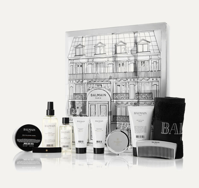 Calendário do advento, 10 dias, €193,61, Balmain Paris Hair Couture, em www.net-a-porter.com