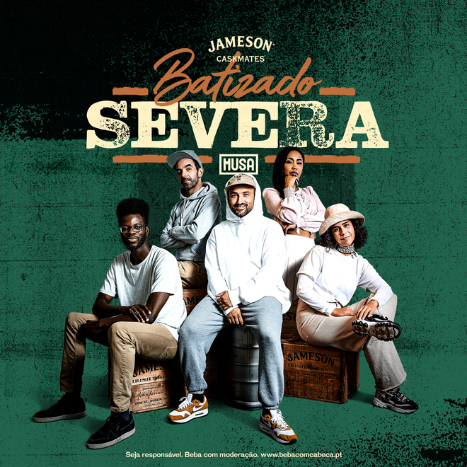 Cartaz do "Batizado" da cerveja Severa