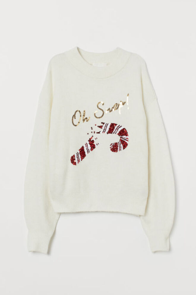 Camisola com lantejoulas, €19,99, H&M