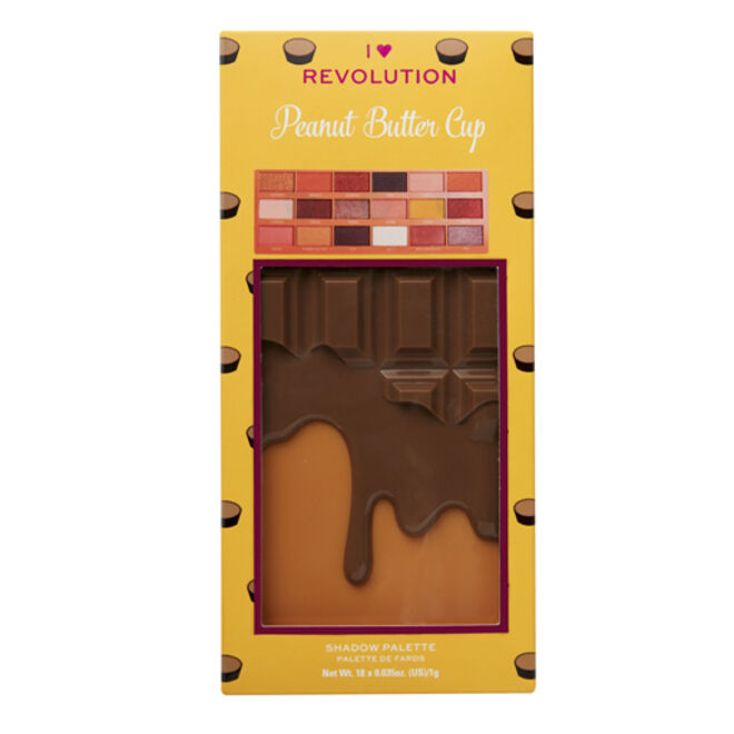 Paleta de sombras I Heart Revolution em Peanut Butter Cup, 10,99, Revolution