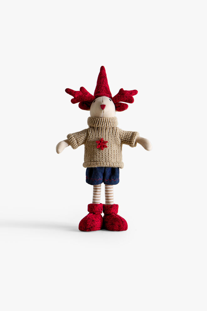 Enfeite de Natal em forma de rena de pé com calças, €9,99, Zara Home