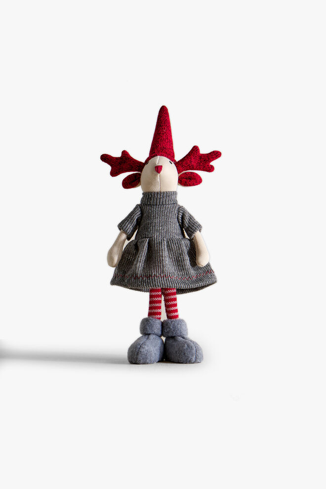 Enfeite de Natal em forma de rena de pé com vestido, €9,99, Zara Home