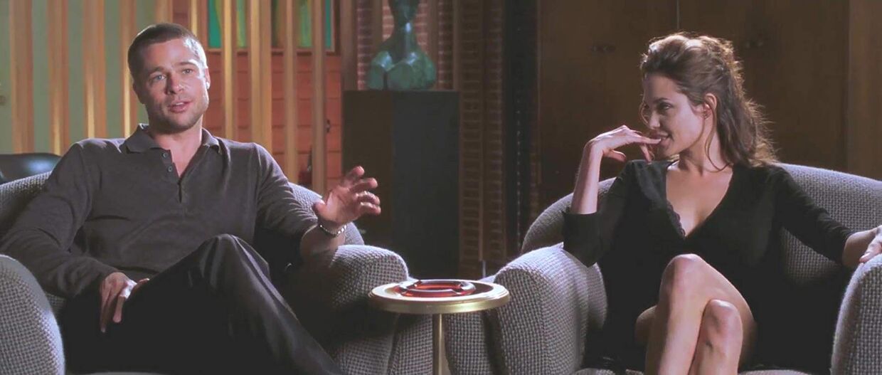 Brad Pitt e Angelina Jolie em Mr. e Mrs Smith (2005)