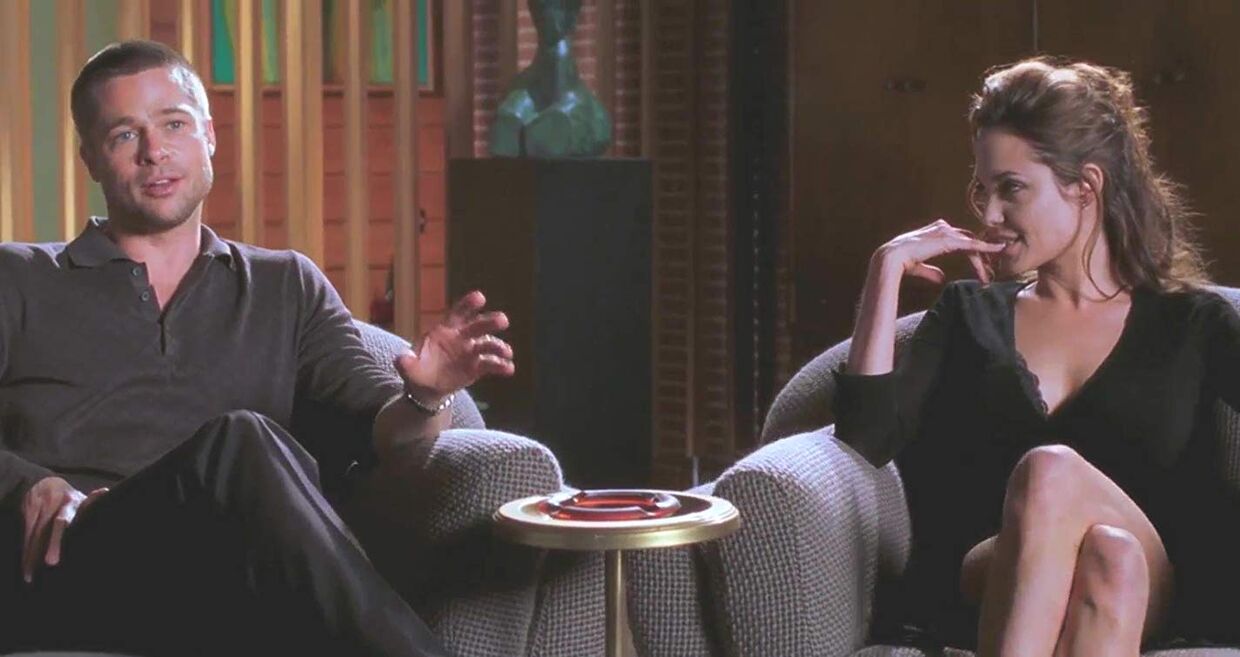 Brad Pitt e Angelina Jolie em Mr. e Mrs Smith (2005)