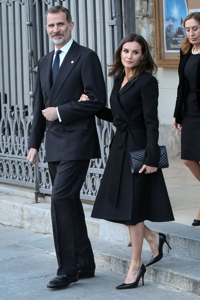 A rainha Letizia de Espanha em Madrid, em abril de 2019.