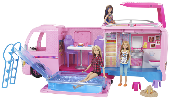 Autocaravana da Barbie, €109,99, Mattel