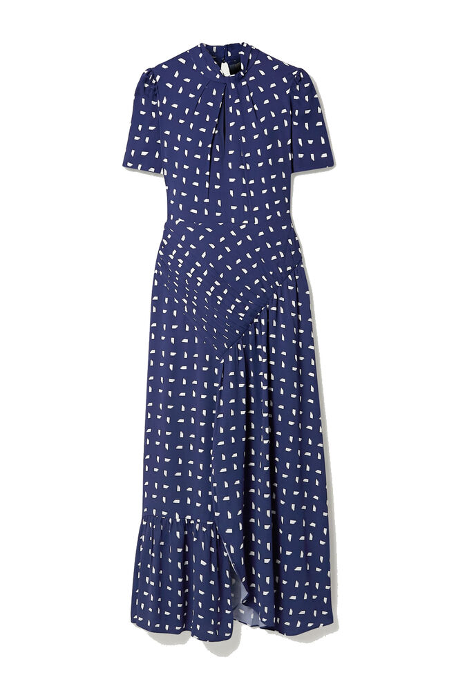 Vestido midi, €430, Self-Portrait, em www.net-a-porter.com
