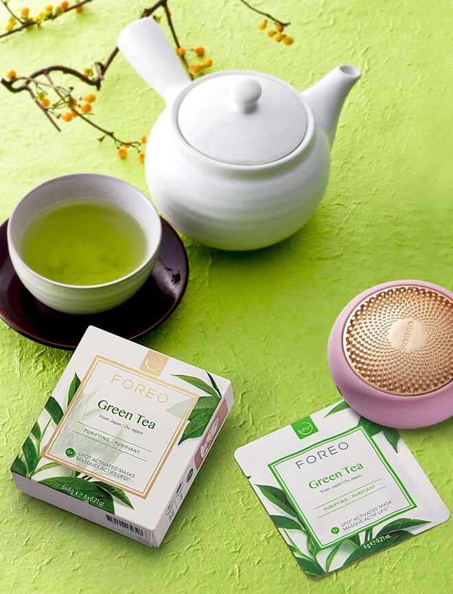 Máscara Green Tea, €19.99 (embalagem de 6 unidades), FOREO