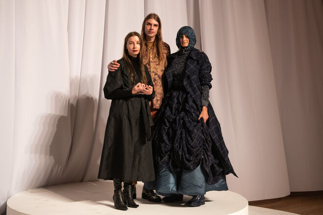 Idaliina Friman da Aalto University (Finlândia), vencedor na categoria design de moda 