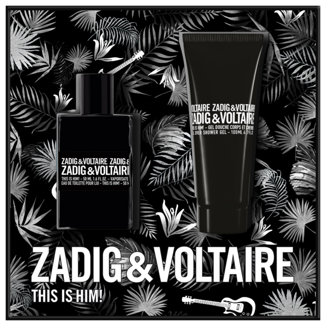 Coffret de Natal This is him!, eau de toilette, 50 ml + Gel de Duche 100 ml, €56,99, Zadig & Voltaire