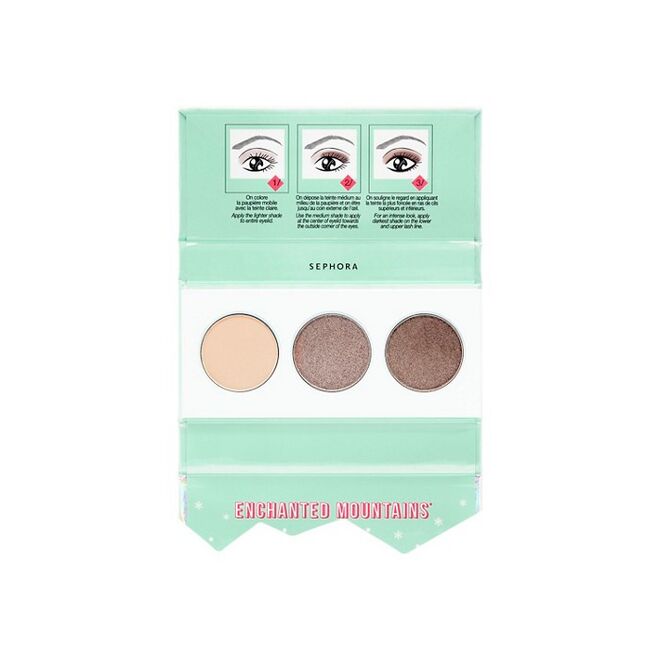 Paleta de 3 sombras Enchanted Mountains, €5,50, Sephora Collection, na Sephora