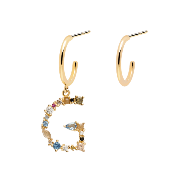 Brincos letra, €59, P D Paola