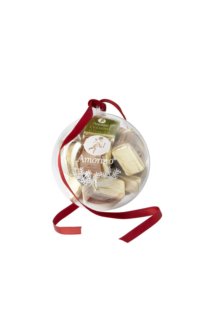 Bola de Natal com mix de Creminis ou mix de Gianduiottis, €7,90, Amorino