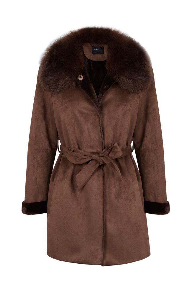 Sobretudo dupla face gola, agora €99,99, Cortefiel