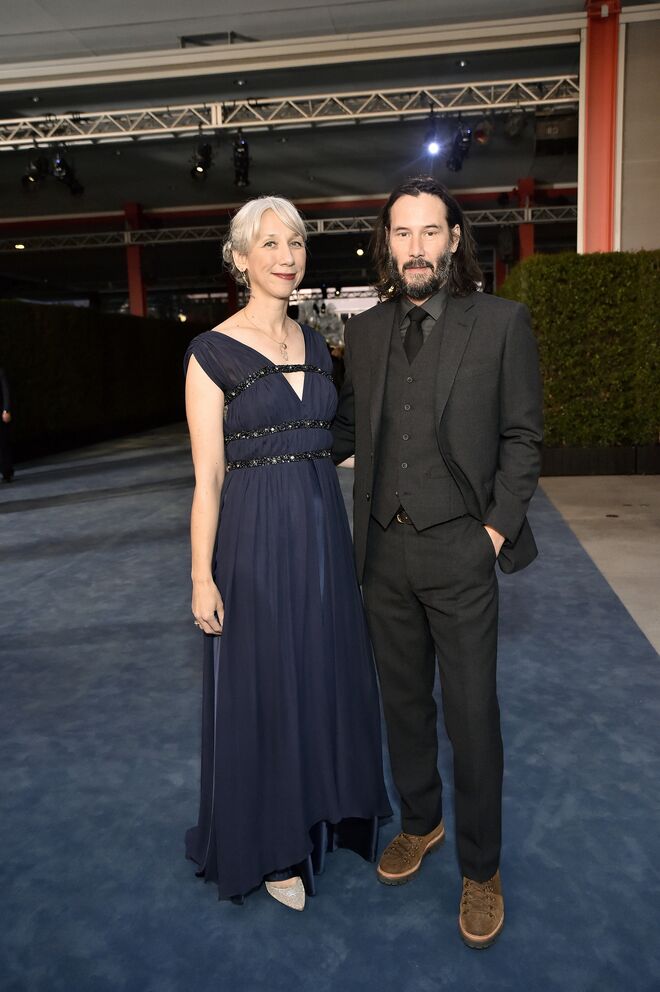 Keanu Reeves em 2019 com a namorada, Alexandra Grant