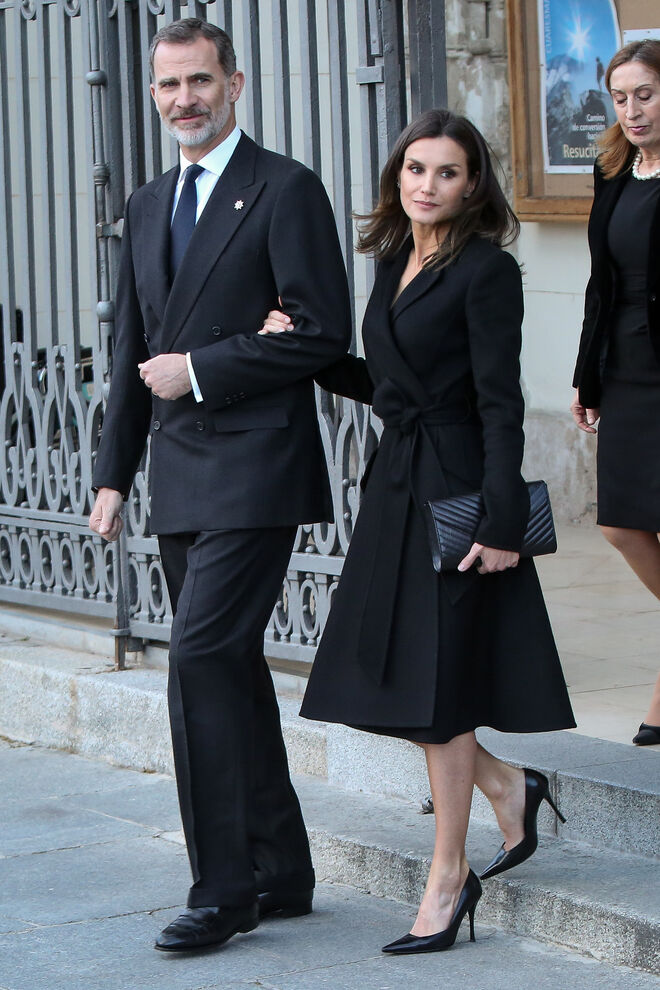 A rainha Letizia de Espanha em Madrid, em abril de 2019.