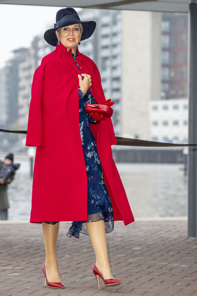 A rainha Máxima da Holanda no Nemo Science Museum em Amesterdão, em novembro de 2019.