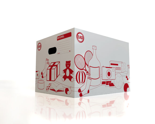 Até 22 de dezembro estarão à venda “Family Box”, caixas de arrumação ecológicas desenhadas pela Empresa de Arquivo de Documentação para facilitar a arrumação em casa, estão à venda em packs de 5, por 10 euros mais IVA, e todos o dinheiro angariado reverterá a favor da instituição RUMO. A aquisição pode ser feita por email para csoares@ead.pt