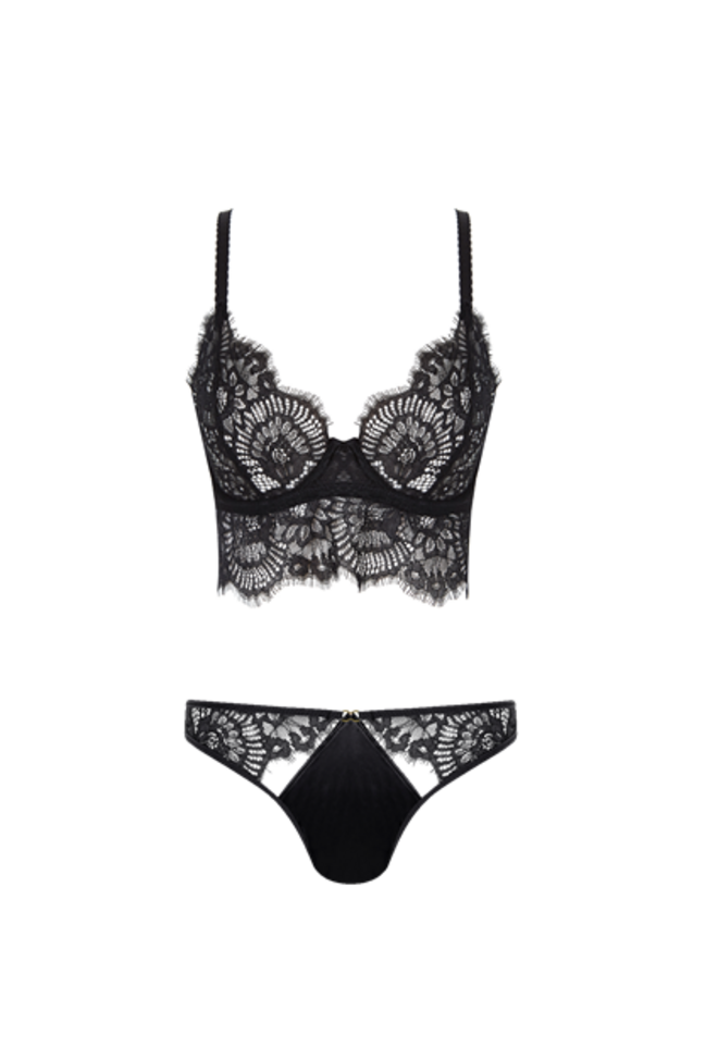 Soutien Pretty, €24,99, e cuecas, €12,99, em renda, Women'Secret