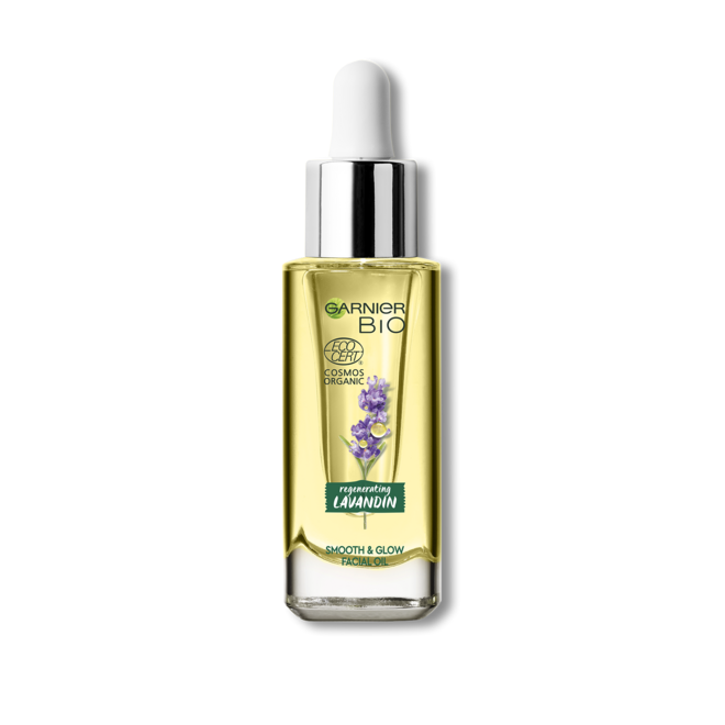 Óleo facial refirmante BIO Lavanda, €14,99, Garnier 