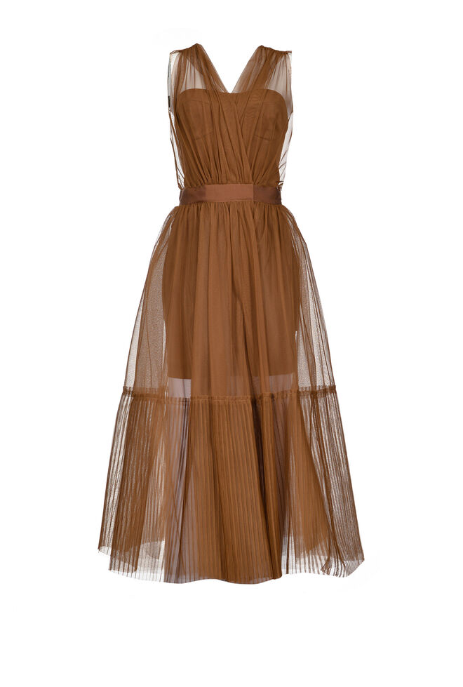 Vestido em tule, €550, Pinko 