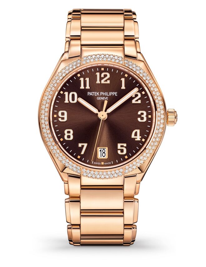 Relógio 7300/1200R Twenty ~4 em ouro rosa com diamantes, Patek Philippe (preço sob consulta)