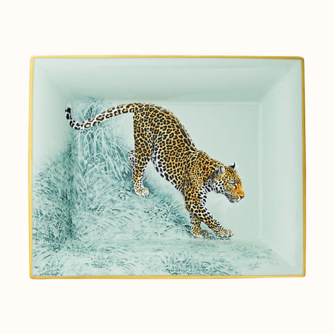 Bandeja Carnets d'Equateur em porcelana, €464, Hermès 