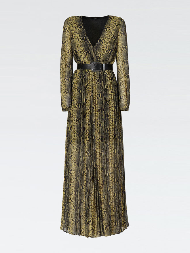 Vestido em poliéster com cinto, €169,90, Guess 