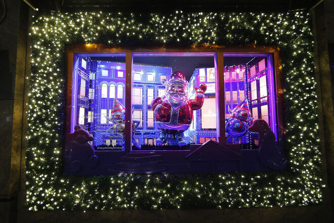 As montras dos armazéns Macy's, Nova Iorque.