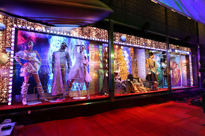 As montras dos armazéns Bloomingdale's, Nova Iorque.