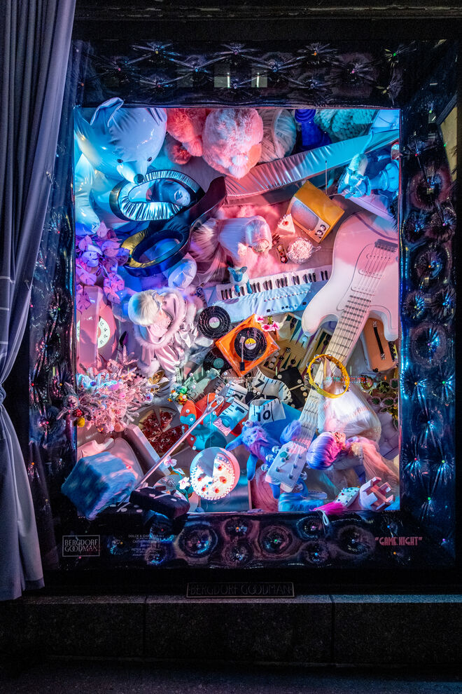 As montras dos armazéns Bergdorf Goodman, Nova Iorque.