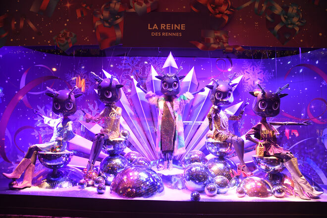 As montras dos armazéns Printemps, Paris.