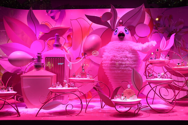 As montras dos armazéns Printemps, Paris.