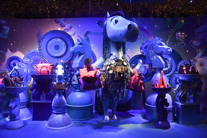 As montras dos armazéns Printemps, Paris.