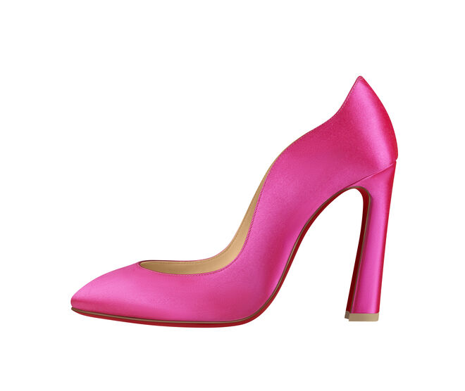 Sapatos em cetim, €560, Christaina Louboutin