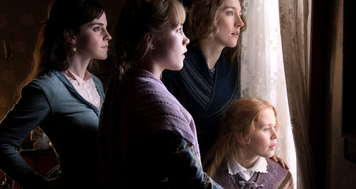 Emma Watson, Saoirse Ronan, Florence Pugh e Eliza Scanlen em Mulherzinhas
