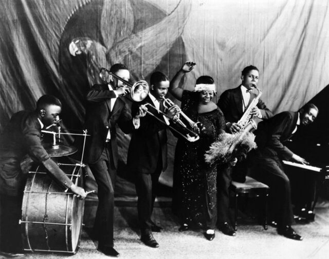 Uma banda jazz dos anos 1920.