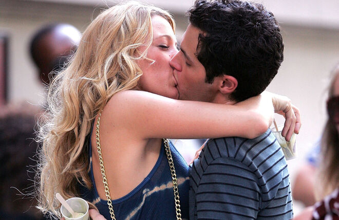 Blake Lively e Penn Badgley em 'Gossip Girl' (2007-2012) 