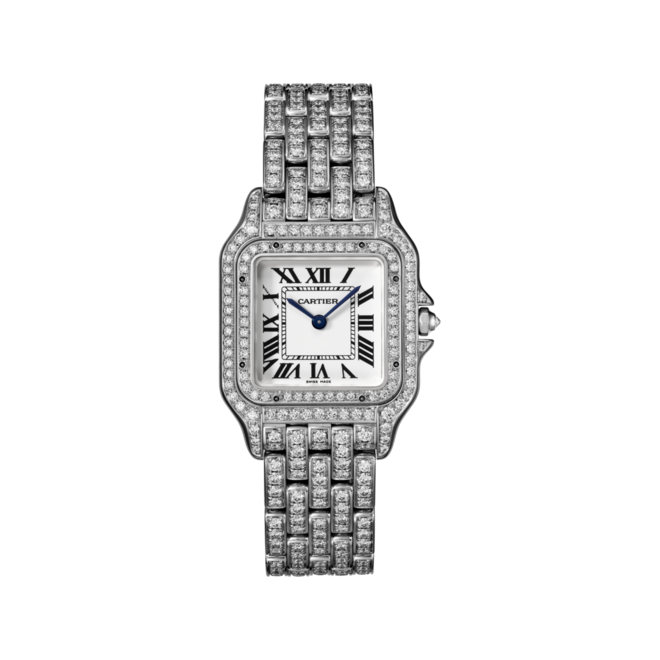 Relógio Panthère de Cartier em ouro branco com diamantes, Cartier