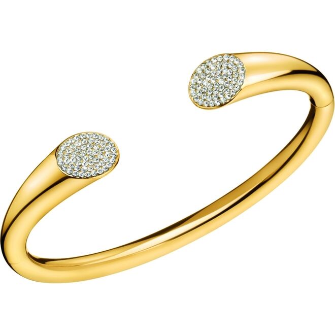 Pulseira Brilliant em aço com cristais Swarovski, €129, Calvin Klein 